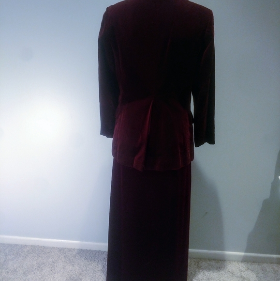 Vintage Velvet Skirt Suit - Picture 5 of 7